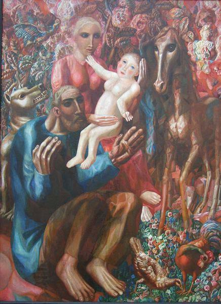 Pavel Filonov A Peasant Family China oil painting art